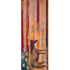  Swearngin   Horse Red,White&Blue, Size 16 x 44 Canvas 