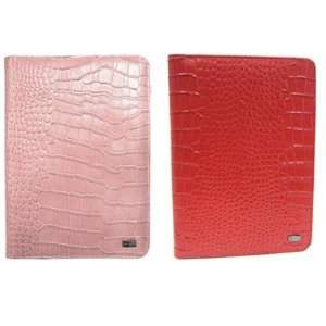  Valentines Day   JAVOedge Pink & Red Croc Book Style Case 