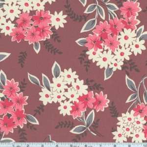  54 Wide County Fair Canvas Daisy Bouquet Berry Fabric By 