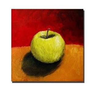  Granny Smith with Gold and Red by Michelle Calkins, Canvas 