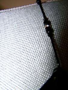 NWT Stunning Cache Silk Drape Neck Beaded Straps Ruffled Asymmetrical 
