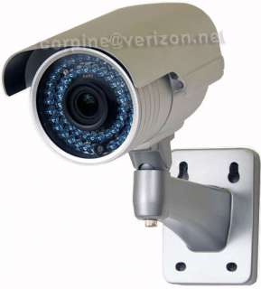 54LED Night Vision CCTV Security Camera Outdoor Audio Color CCD +Power 