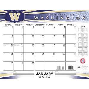  Washington Huskies Team Desk Pad Calendar 22 X 17 