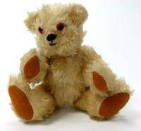 VINTAGE LIGHT BROWN PLUSH TEDDY BEAR JOINTED TOY  