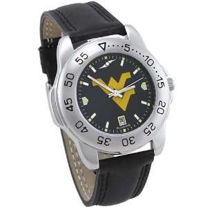 West Virginia Mountaineers Game Day Sport Leather AnoChrome Watch