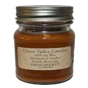  Fresh Brewed Coffee Half Pint Scented Candle by Clover 