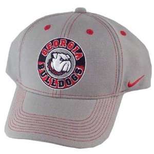  Nike Georgia Bulldogs Grey Fade In Flex Fit Hat Sports 