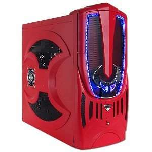  11 Bay ATX Computer Case with 550 Watt Power Supply (Red 