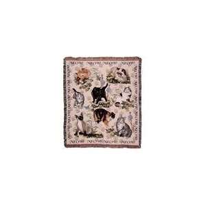  Meow Mix Playful Cat Collage Tapestry Throw 50 x 60