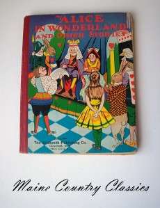 Antique Childrens Book ALICE IN WONDERLAND & OTHER STORIES Goldsmith 