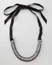 Lanvin Ribbon Choker Necklace   