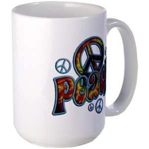    Large Mug Coffee Drink Cup PEACE Peace Symbol 