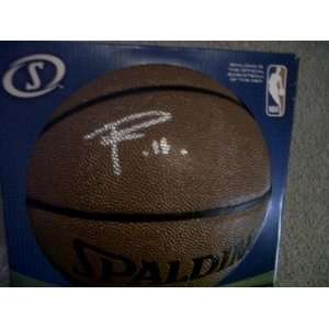 GAI Authentic Pau Gasol Autograph I/O Spalding Basketball  