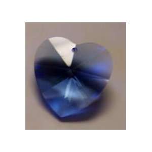   Swarovski Medium Sapphire Blue Crystal Heart Prisms 