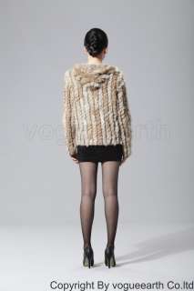 9169 new real knitted rabbit fur+wool line 5 color jacket/coat/sweater 