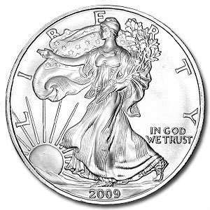  2009 P SILVER AMERICAN EAGLE COIN   BU 