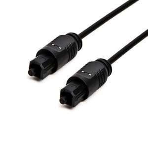   Digital Optical Fiber Optic Toslink Audio Cable, Black Electronics