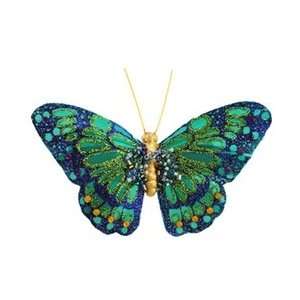  Glitter Butterfly 4.25 (Teal with Purple and Green 