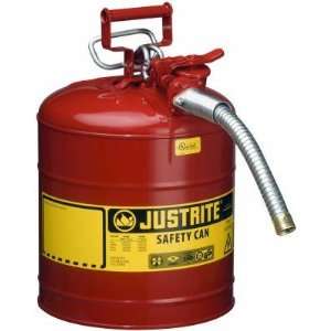 Justrite Mfg Co 7250130 RED GAS CAN   5 Gallon
