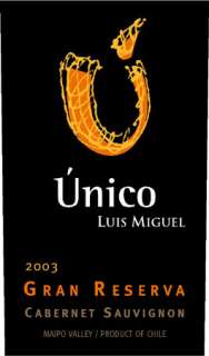 Unico Luis Miguel Gran Reserva Cabernet Sauvignon 2003 