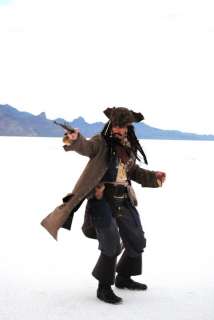   Pirate FULL COSTUME Belts Wig Coat Vest Shirt Pants Sash Baldric