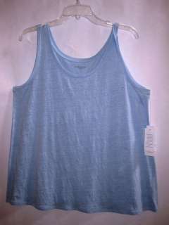 EILEEN FISHER NWT Linen Jersey Long Tank ICE PP PS L  