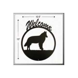  Belgian Sheepdog Welcome Sign Patio, Lawn & Garden