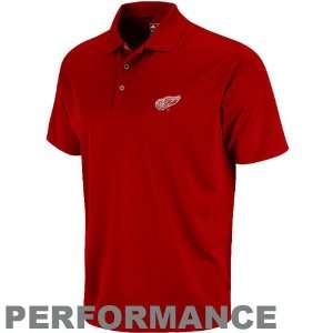  adidas Detroit Red Wings Red ClimaLITE Performance Polo 