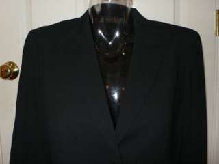 Donna Karan Black Label Black Wool Jacket $825 NWT 12  