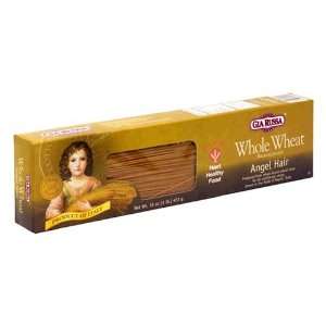 Gia Russa Whole Wheat Angel Hair, 16 Ounces (Pack of 5)  
