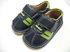 Boys Squeaky Shoes NAVY Lime Green 4 5 6 7 8 9 leather