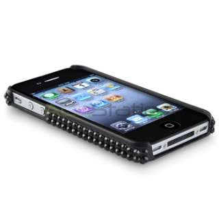 BLACK DIAMOND CRYSTAL CASE COVER For iPhone 4 4S 4G 4GS  