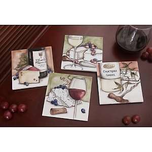  Personalized Wine and Cheese Pairings Coasters Kitchen 