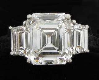 GIA Asscher Cut Diamond   H/VVS1   Platinum Ring
