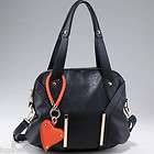 NEW Emperia fashion satchel bag Purse Black with orange heart charm