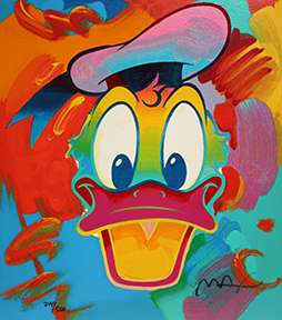 PETER MAX DONALD DUCK DISNEY POP * ART MORE AVAILABLE  