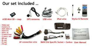 Hot BMW E46 M3 Car DVD player GPS radio Navigation system bluetooth 