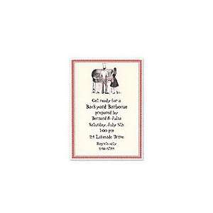 Cook Out Couple Barbecues Invitations 