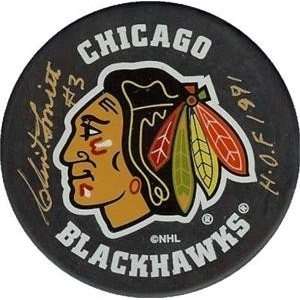 Clint Smith Autographed/Hand Signed Hockey Puck (Chicago Black Hawks)