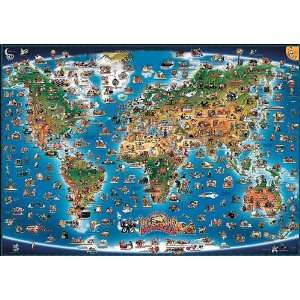    Map of the World Inventions & Explorers Poster
