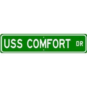  USS COMFORT AH 20 Street Sign   Navy Ship Gift Sailor 