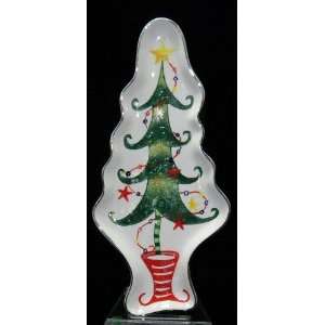  Department 56 Whimsical Christmas Tree Plate Serving Dish 
