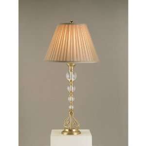  Currey and Company 6875 Optic Crystal/Antique Brass Audrey 