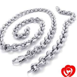 Nice Men High Quality Stainless Steel Necklace&Bracelet  