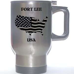  US Flag   Fort Lee, New Jersey (NJ) Stainless Steel Mug 