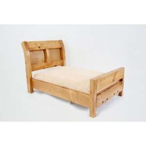   Wood Bed Frame w/Cushion for Dog Cat Puppies Kittens