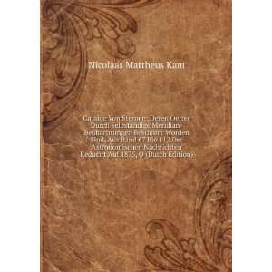   Nachrichten Reducirt Auf 1875, O (Dutch Edition) Nicolaas Mattheus
