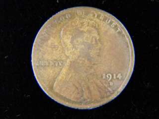 1914 D 1c. Lincoln Wheat Penny Fine /A 714  