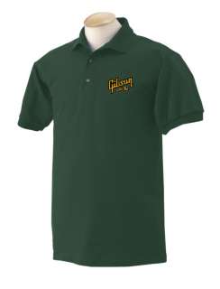 Gibson Les Paul 100% Cotton Polo Shirts with Embroidered Patch  