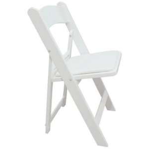  PRE Sales 2302 White Resin Folding Chair (Pack of 4 